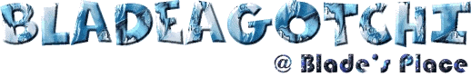 Bladeagotchi at Blade's Place Logo